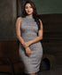 Sleeveless Bodycon Stripe Dress